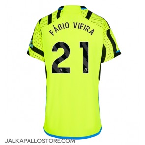 Arsenal Fabio Vieira #21 Vieraspaita Naisten 2023-24 Lyhythihainen